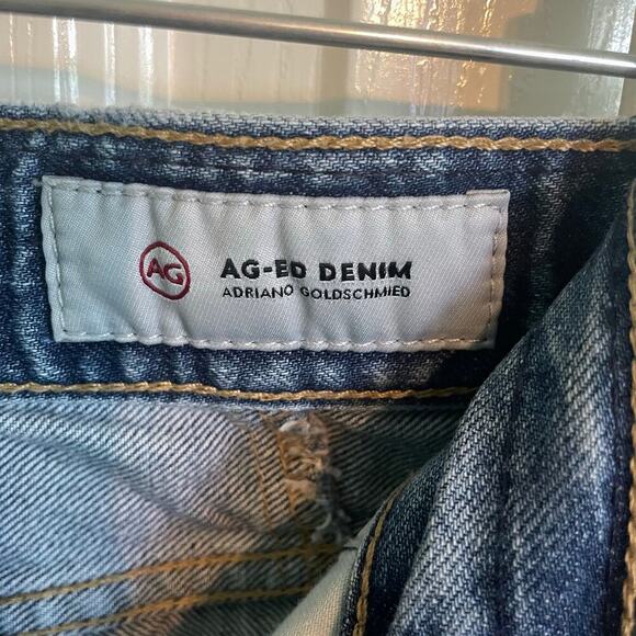AG-ED Denim Jeans (Adriano Goldschmied) Ex-Boyfriend Slim Slouchy Patchwork 24" - Picture 5 of 9